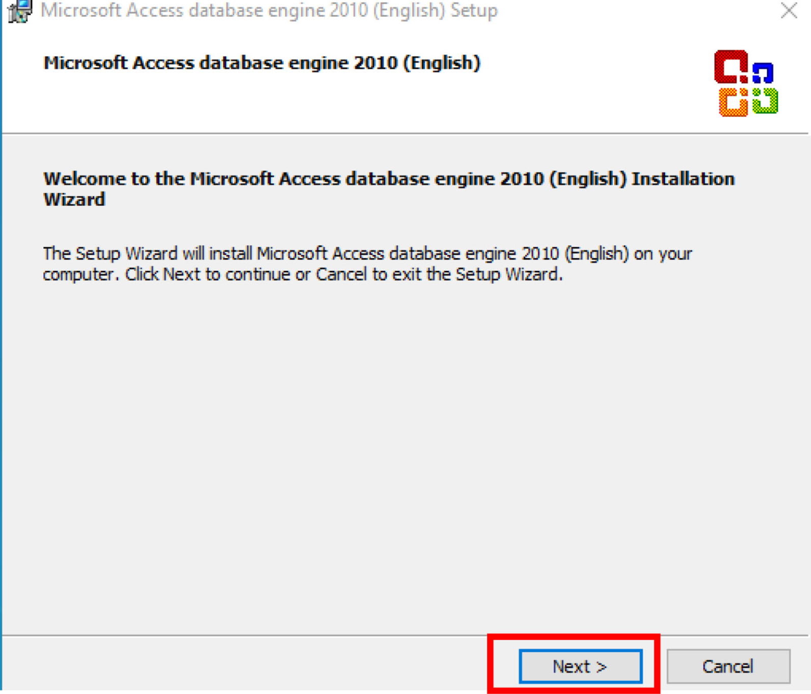 ติดตั้ง AccessDatabaseEngine