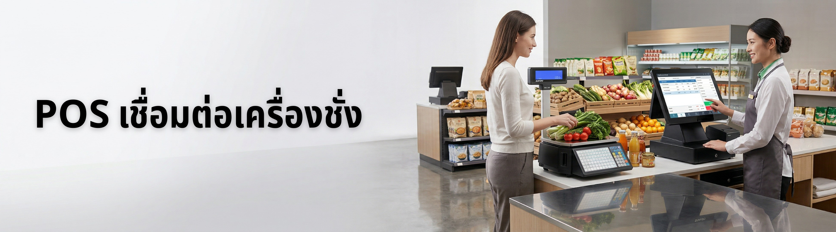 POS เชื่อมต่อเครื่องชั่ง